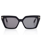 Tom Ford Women Cat Eye Frame Volcanic Black Sunglasses