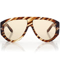 Tom Ford Men Pilot Frame Havana Sunglasses