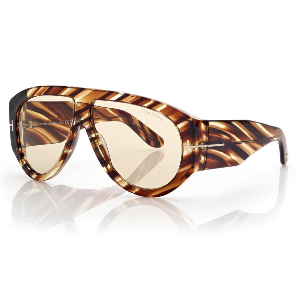 Tom Ford Women Pilot Frame Havana Sunglasses