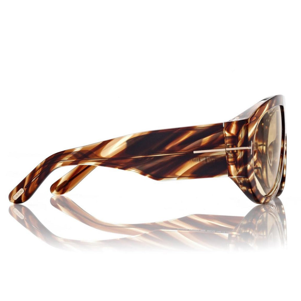 Tom Ford Women Pilot Frame Havana Sunglasses