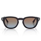 Tom Ford Men Round Sqaure Frame Brown Horn Sunglasses