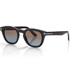 Tom Ford Men Round Sqaure Frame Brown Horn Sunglasses