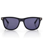 Tom Ford Men Rectangle Frame Black Horn Sunglasses