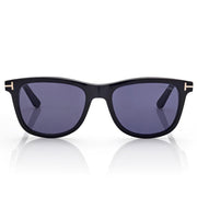 Tom Ford Men Rectangle Frame Black Horn Sunglasses