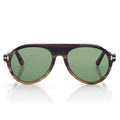 Tom Ford Women Pilot Frame Brown Horn Sunglasses