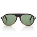 Tom Ford Men Mask Frame Brown Horn Sunglasses