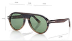 Tom Ford Women Pilot Frame Brown Horn Sunglasses