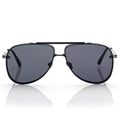Tom Ford Men Pilot Fram Shiny Coal Black Sunglasses