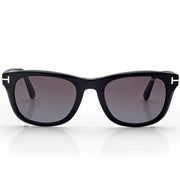 Tom Ford Women Round Sqaure Frame Shiny Dusty Black Sunglasses
