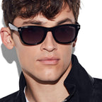 Tom Ford Women Round Sqaure Frame Shiny Dusty Black Sunglasses