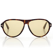 Tom Ford Men Pilot Frame Dark Tortoise Sunglasses