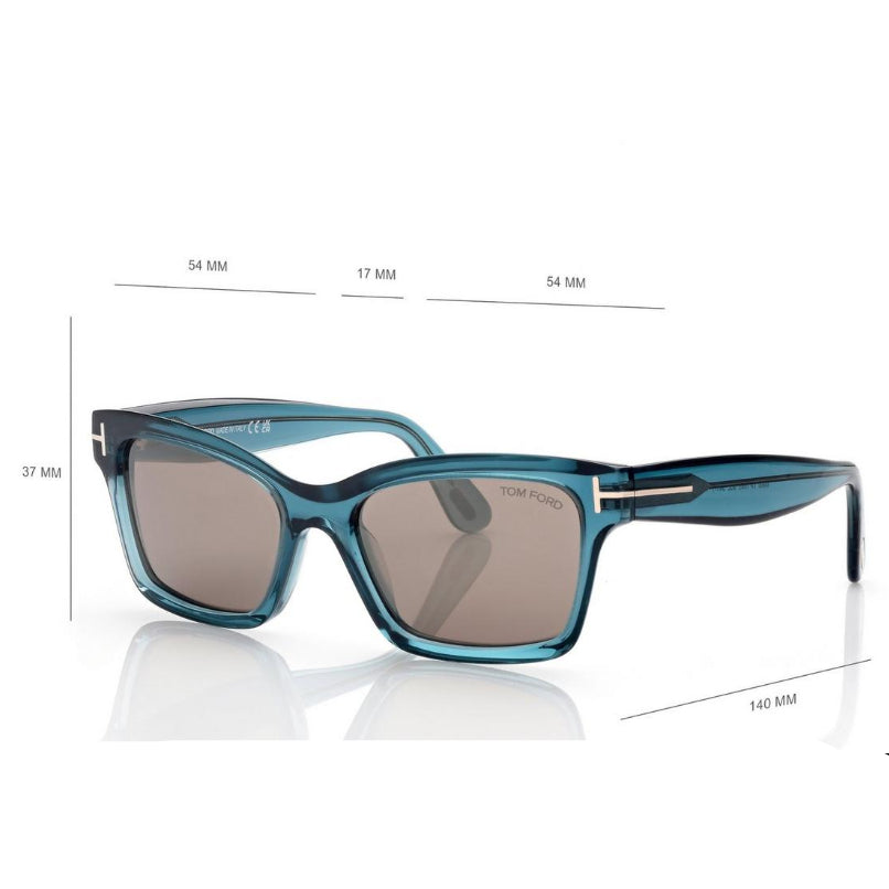 Tom Ford Women Sqaure Frame Blue Sunglasses
