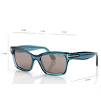 Tom Ford Women Sqaure Frame Blue Sunglasses