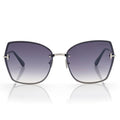 Tom Ford Women Butterfly  Frame Silver Sunglasses
