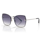 Tom Ford Women Butterfly  Frame Silver Sunglasses