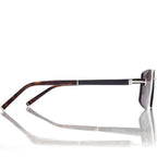 Tom Ford Men Rimless Frame Shiny Palladium Sunglasses
