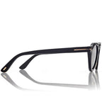 Tom Ford Men Round Frame Coloured Horn Sunglasses