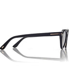 Tom Ford Women Round Frame Phantom Black Sunglasses
