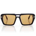 Tom Ford Men Sqaure Frame Soft Black Sunglasses