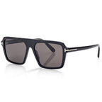 Tom Ford Men Pilot Frame Natural Black Sunglasses