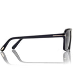 Tom Ford Men Pilot Frame Natural Black Sunglasses