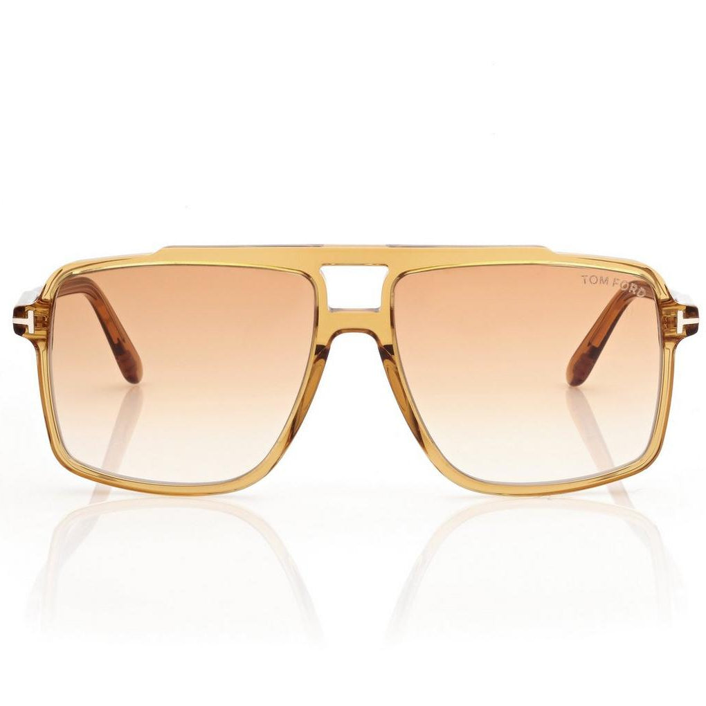 Tom Ford Men Navigator Frame Shiny Yellow Sunglasses