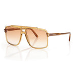 Tom Ford Women Navigator Frame Yellow Sunglasses