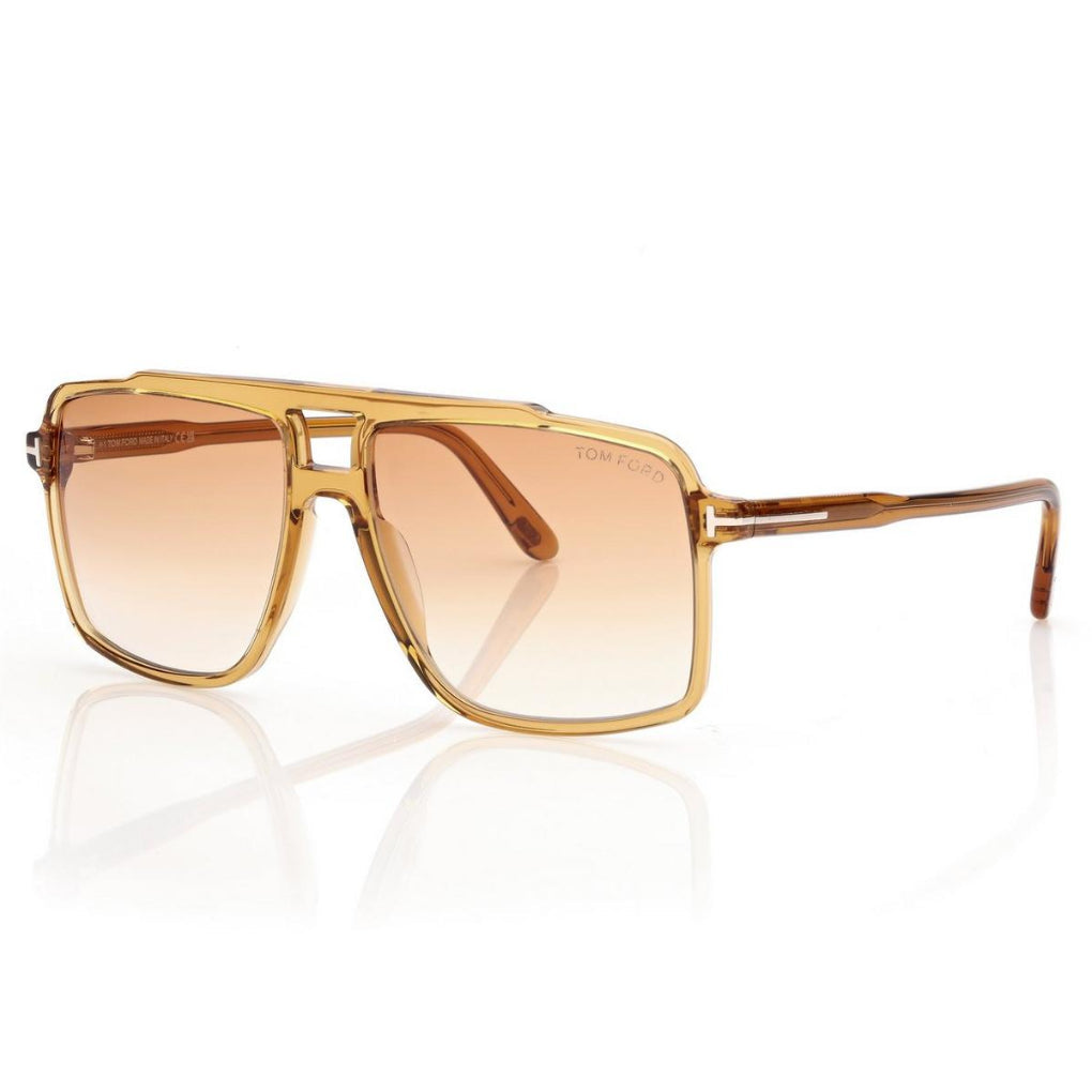 Tom Ford Men Navigator Frame Shiny Yellow Sunglasses