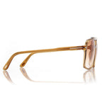 Tom Ford Women Navigator Frame Yellow Sunglasses