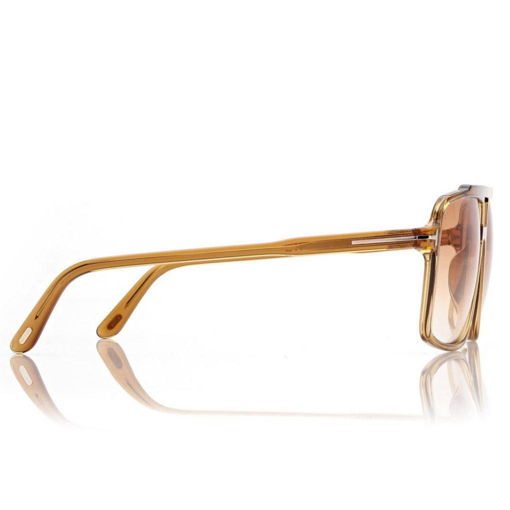 Tom Ford Men Navigator Frame Shiny Yellow Sunglasses