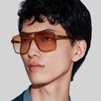 Tom Ford Men Navigator Frame Shiny Yellow Sunglasses