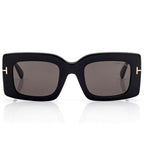 Tom Ford Women Square Frame Storm Black Sunglasses