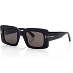 Tom Ford Women Square Frame Storm Black Sunglasses