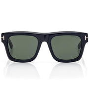 Tom Ford Women Sqaure Frame Shiny Natural Black Sunglasses