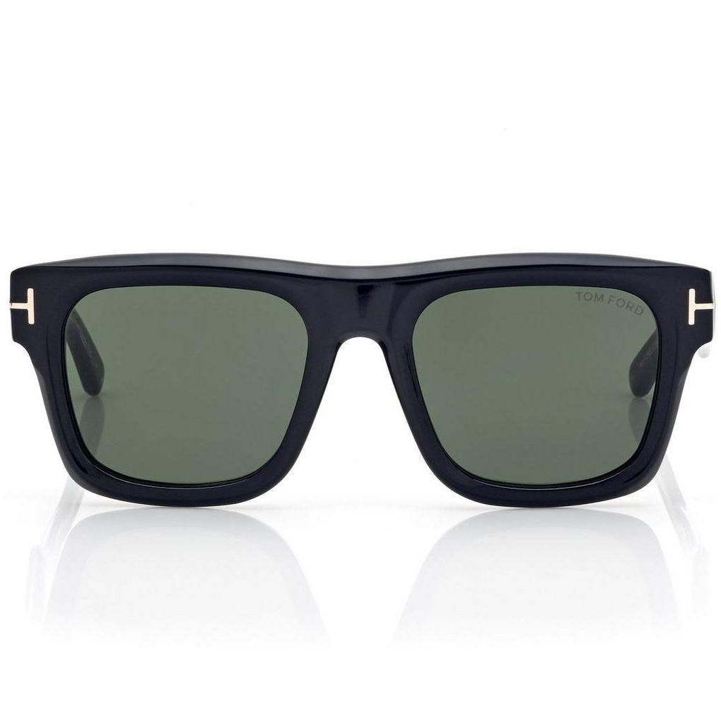 Tom Ford Men Sqaure Frame Shiny Natural Black Sunglasses