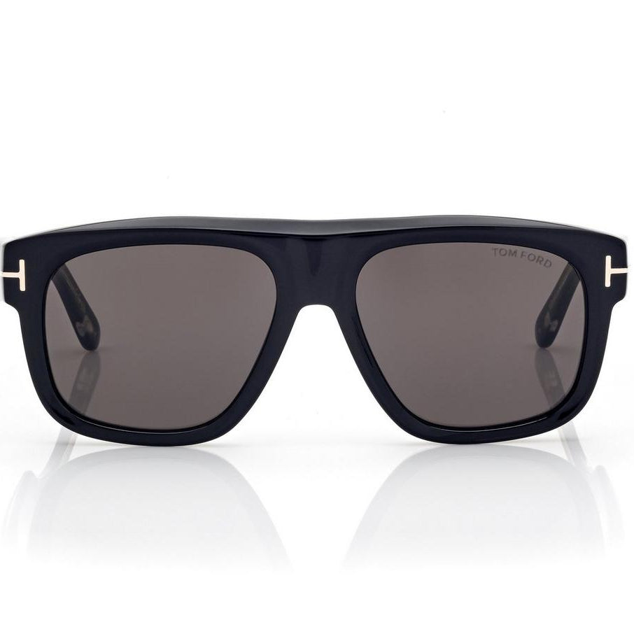 Tom Ford Men Geometric Frame Carban Black Sunglasses