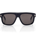 Tom Ford Men Geometric Frame Carban Black Sunglasses