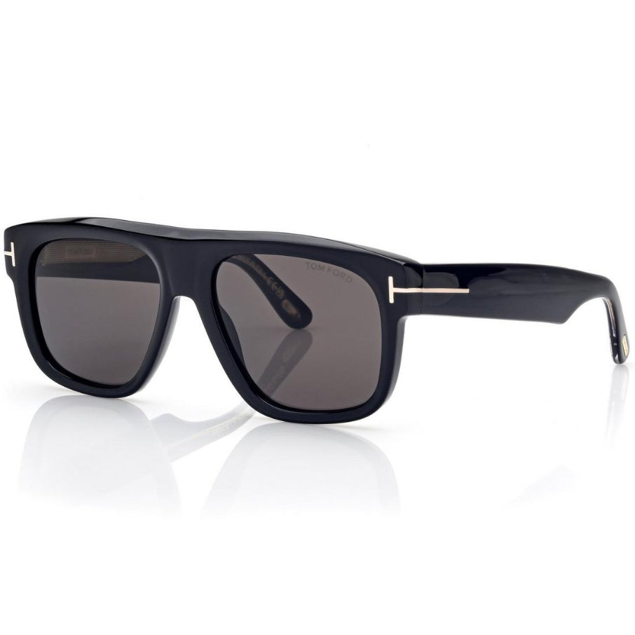 Tom Ford Men Geometric Frame Carban Black Sunglasses