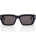 Tom Ford Women Rectangule Frame Coil Black Sunglasses