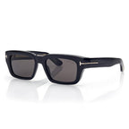 Tom Ford Women Rectangule Frame Coil Black Sunglasses
