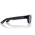 Tom Ford Women Rectangule Frame Coil Black Sunglasses