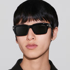 Tom Ford Women Rectangule Frame Coil Black Sunglasses