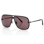 Tom Ford Men Pilot Frame Shiny Ink Black Sunglasses