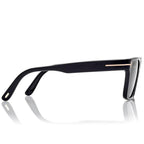 Tom Ford Women Rectangle Frame Black Sunglasses