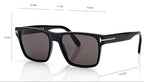 Tom Ford Women Rectangle Frame Black Sunglasses