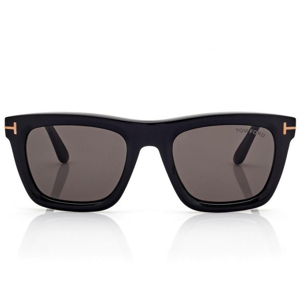 Tom Ford Men Square Frame Smoke Black Sunglasses