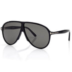 Tom Ford Men Mask Frame Shiny Matte Black Sunglasses