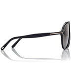 Tom Ford Men Mask Frame Shiny Matte Black Sunglasses