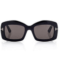 Tom Ford Women Square Frame Antique Black Sunglasses