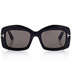 Tom Ford Women Square Frame Antique Black Sunglasses